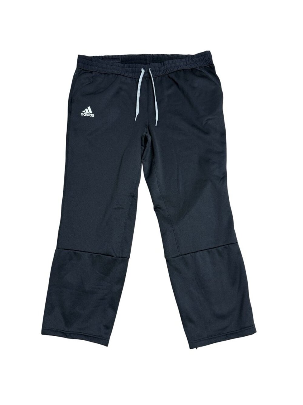 ADIDAS TEAM ISSUE PANTS OH OPEN HEM FLEECE LINED MENS 2XL BLACK ATHLETIC POCKETS